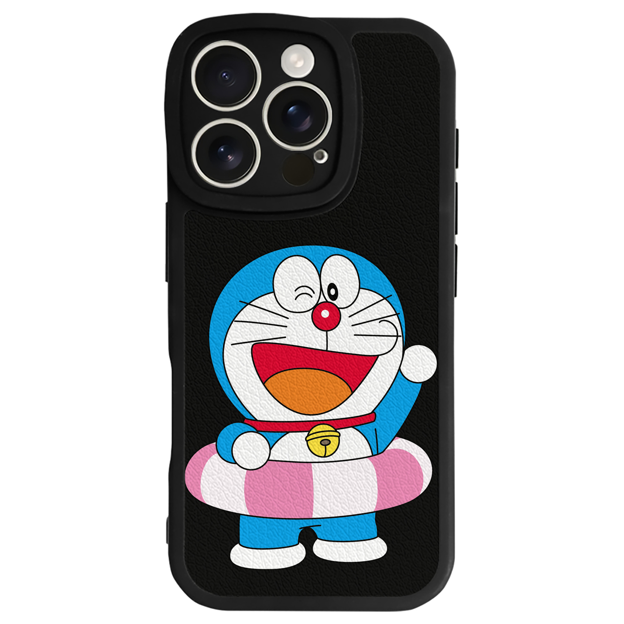 （画像用） ドラえもん Doraemon 【iPhone 16シリーズ対応】シリコンスマホケース（レザー調） 材質：シリコン